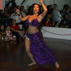 Belly Dance costume- Purple